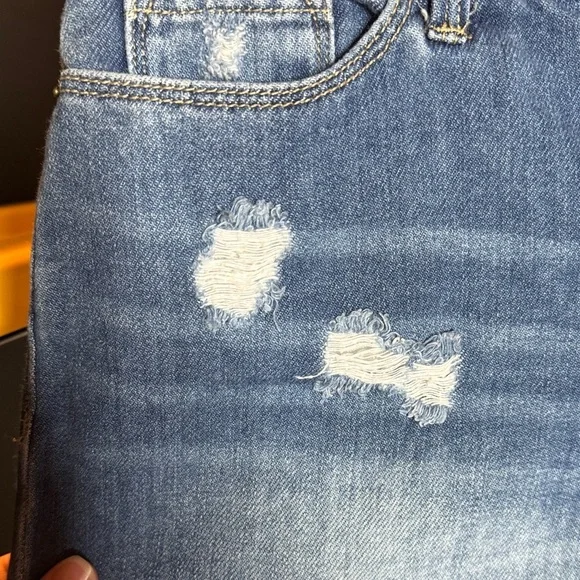 Calvin Klein Jeans Blue Distressed Shorts Size 26 - Picture 5 of 11